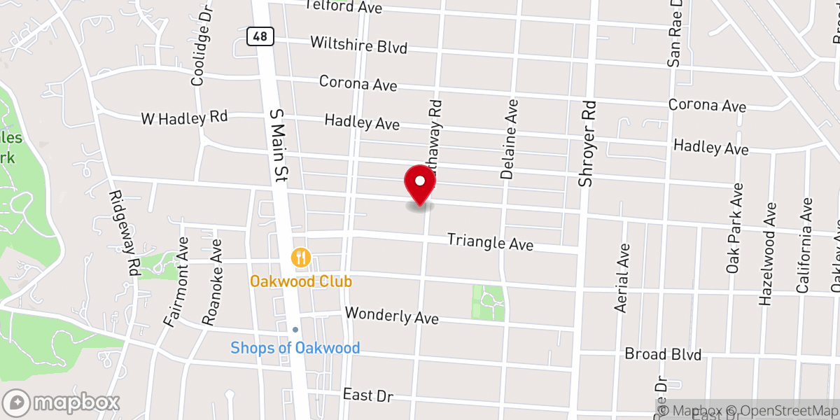 Map showing location of Concordia Lutheran Church