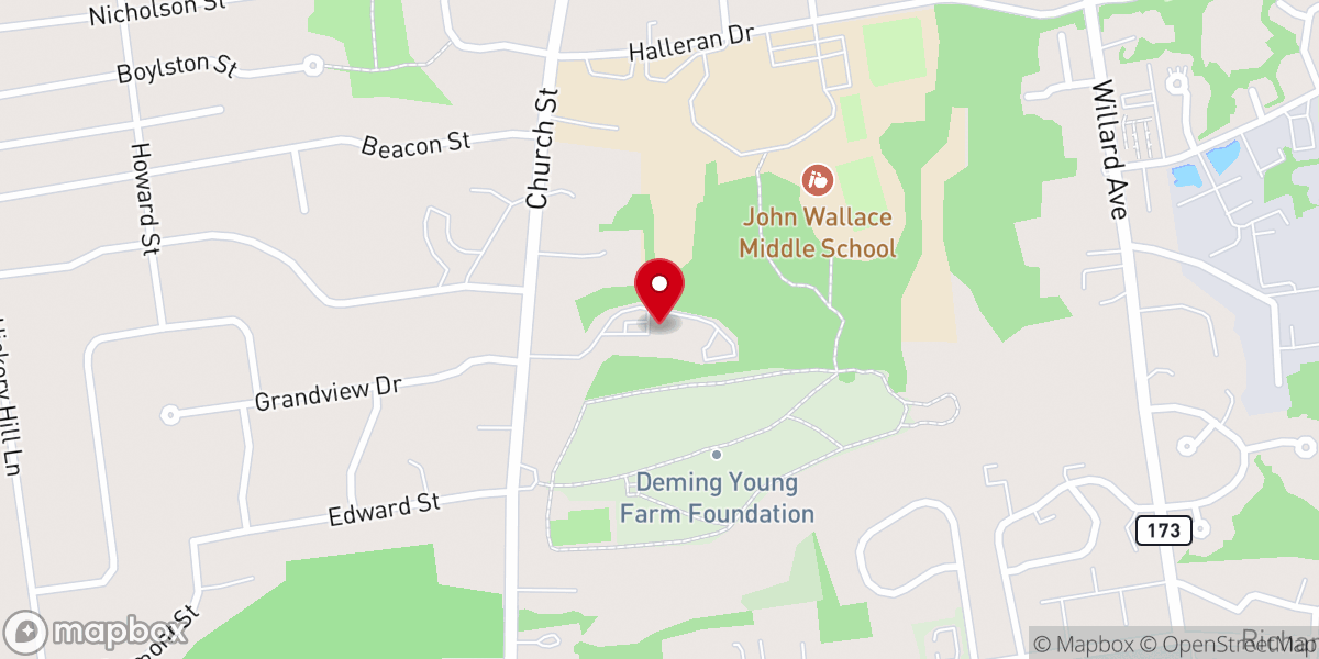 Map showing location of Civita Care Center at Newington