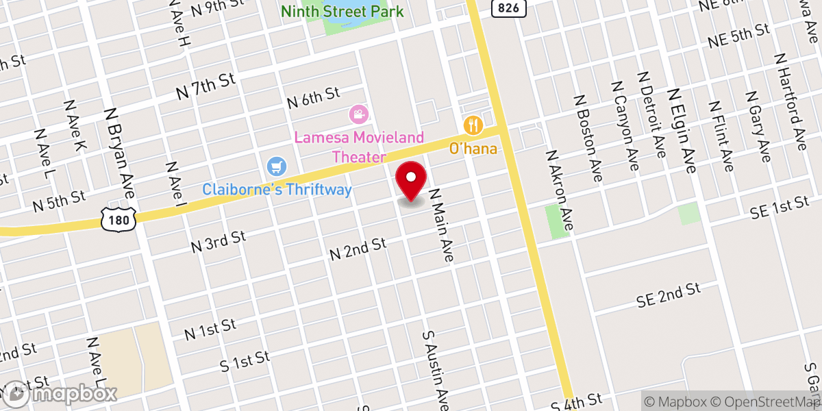 Map showing location of First Methodist Church