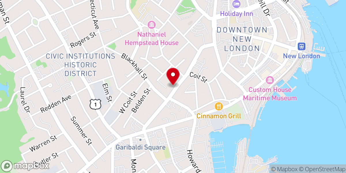 Map showing location of Haitian Baptist Church Of Bethesda
