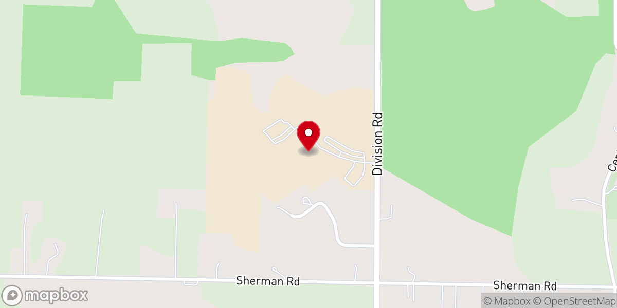 Map showing location of Kettle Moraine Lutheran High School