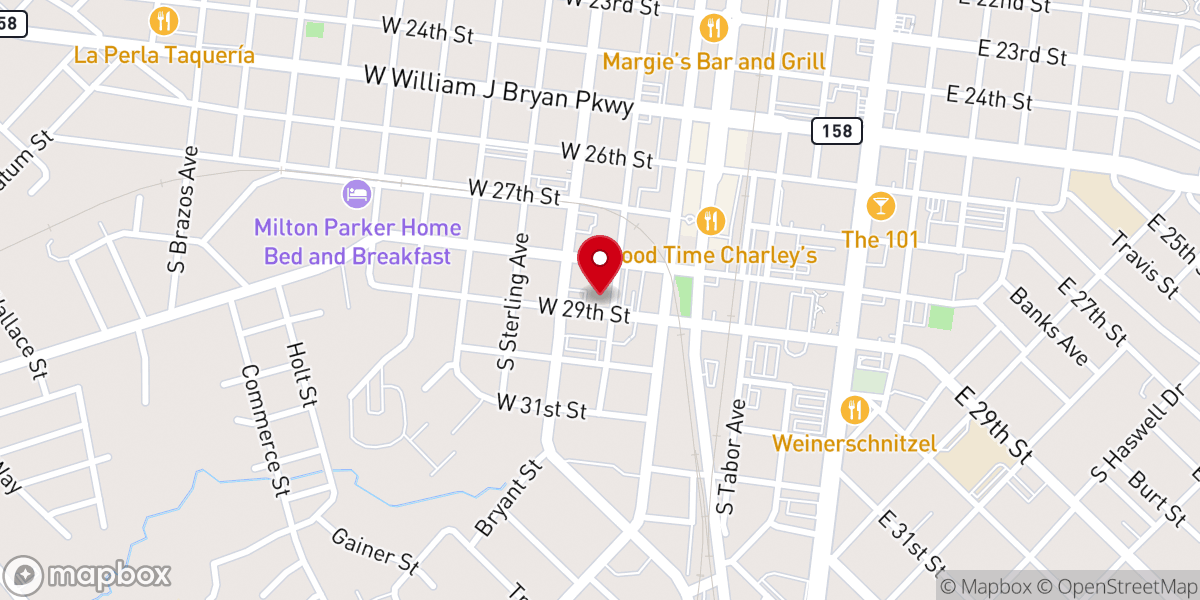 Map showing location of St. Anthony Catholic Church