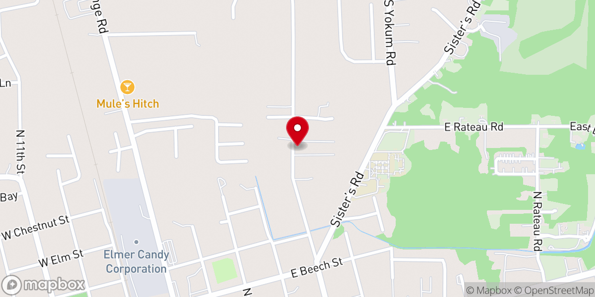 Map showing location of New Covenant Apostolic Faith Church