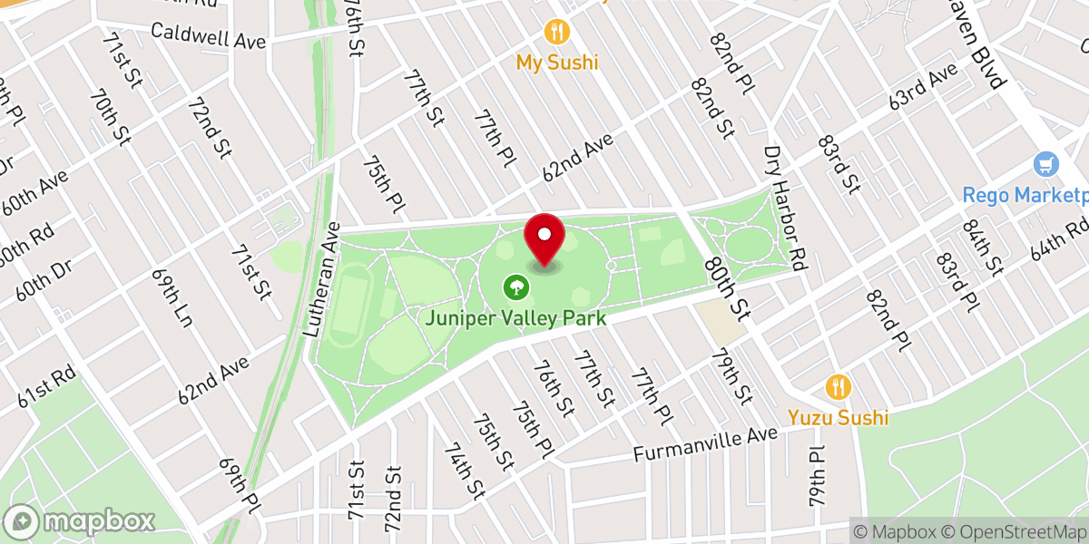 Map showing location of Juniper Valley Park