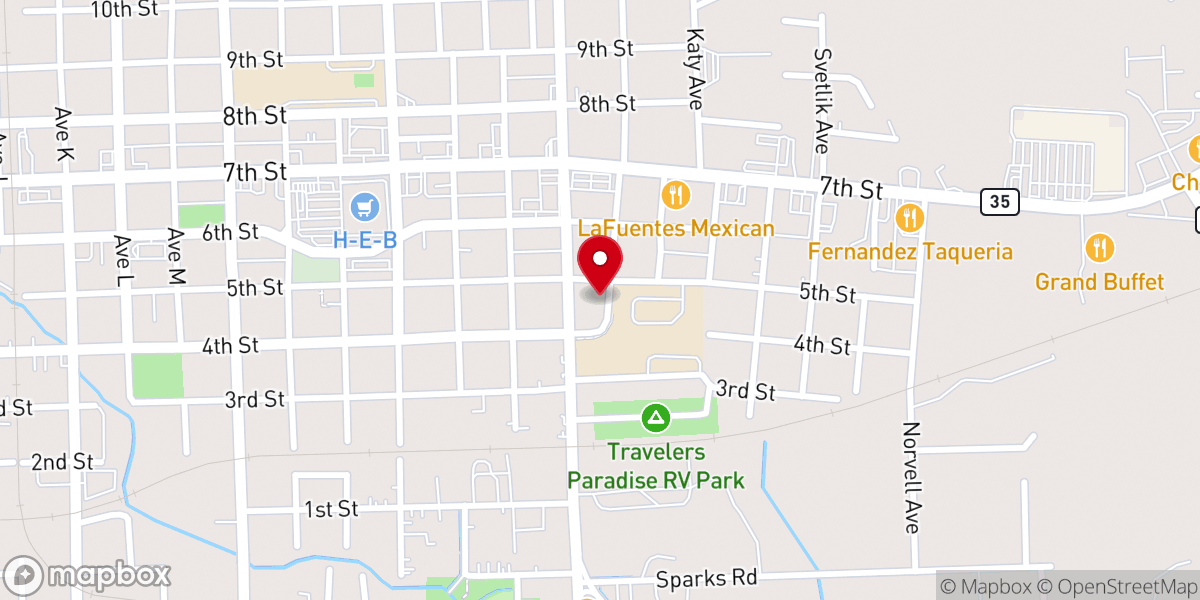 Map showing location of Saint Pauls