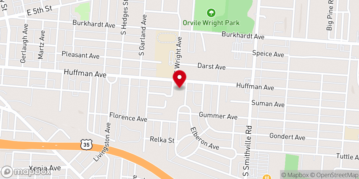 Map showing location of Mount Overlook Church