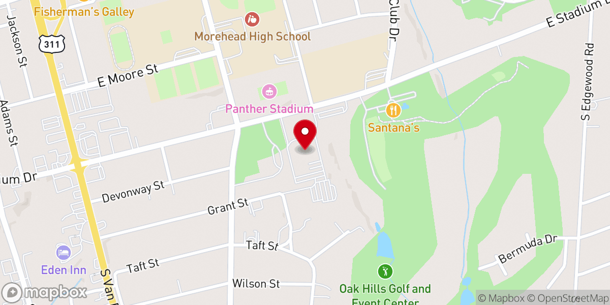 Map showing location of Osborne Baptist Church