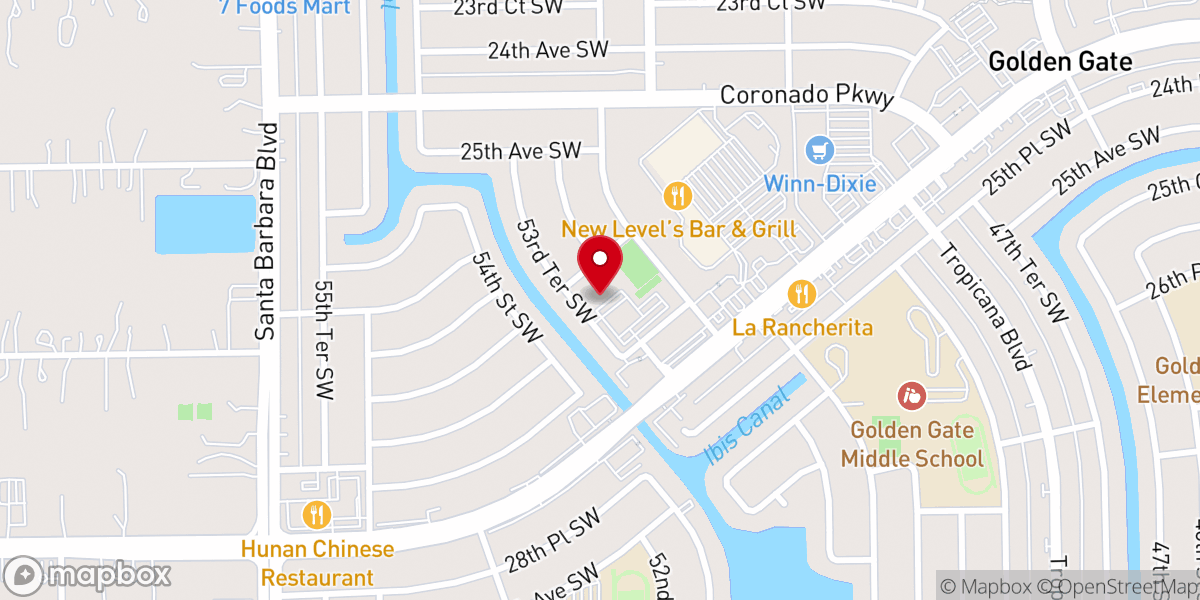 Map showing location of St Elizabeth Seton Catholic School