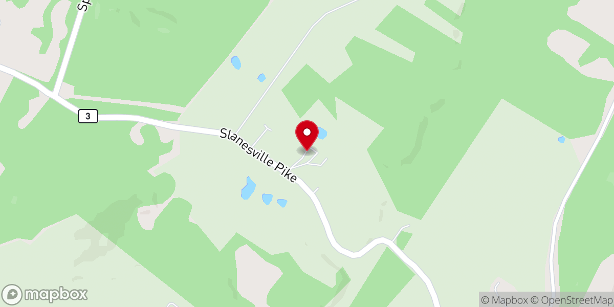 Map showing location of Slanesville Community Mennonite Church