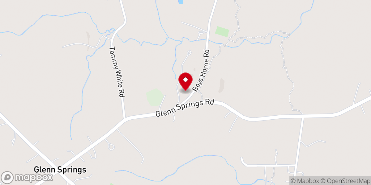 Map showing location of Old Stone Church