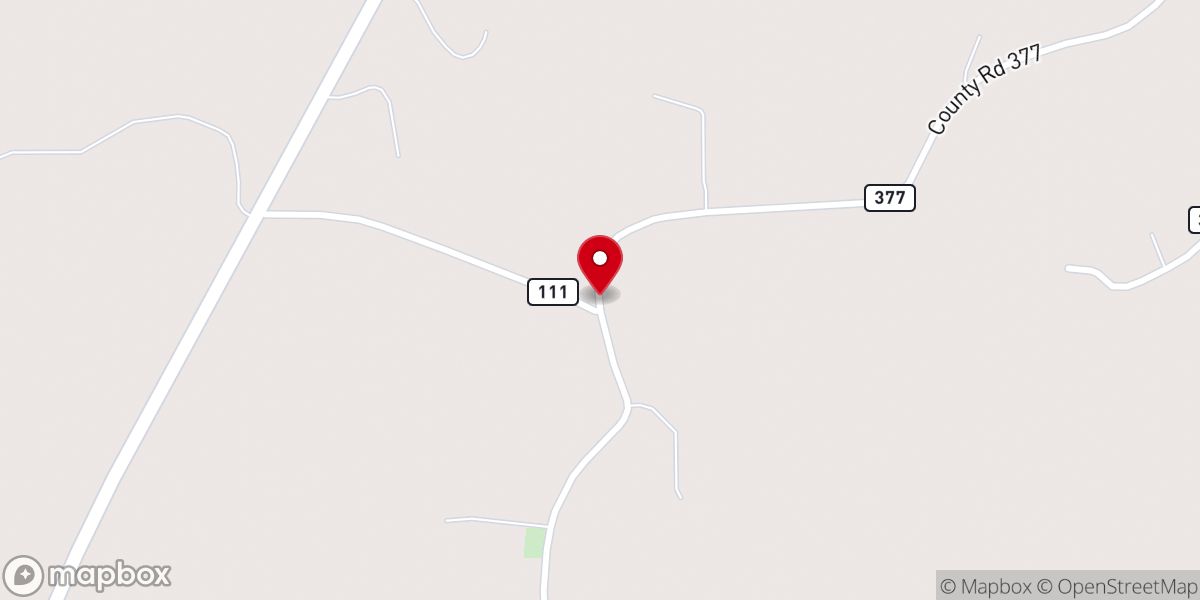 Map showing location of Mc Farland Presbyterian Church