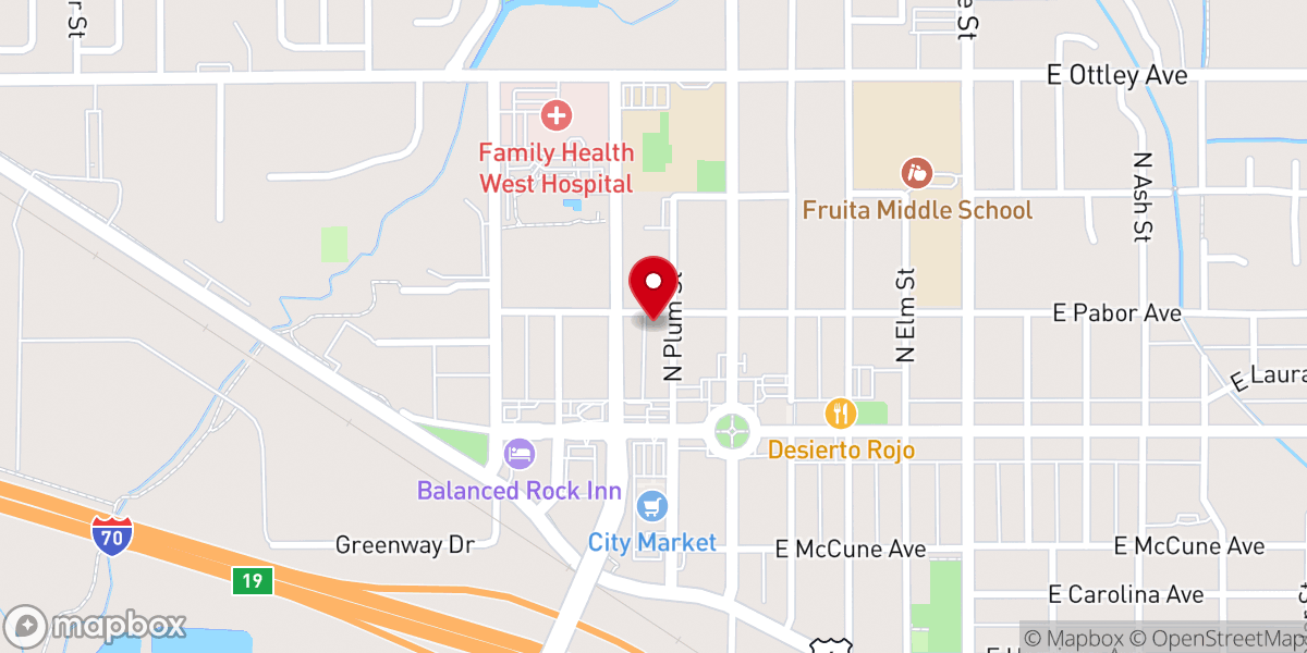 Map showing location of Fruita Seventh-Day Adventist Church