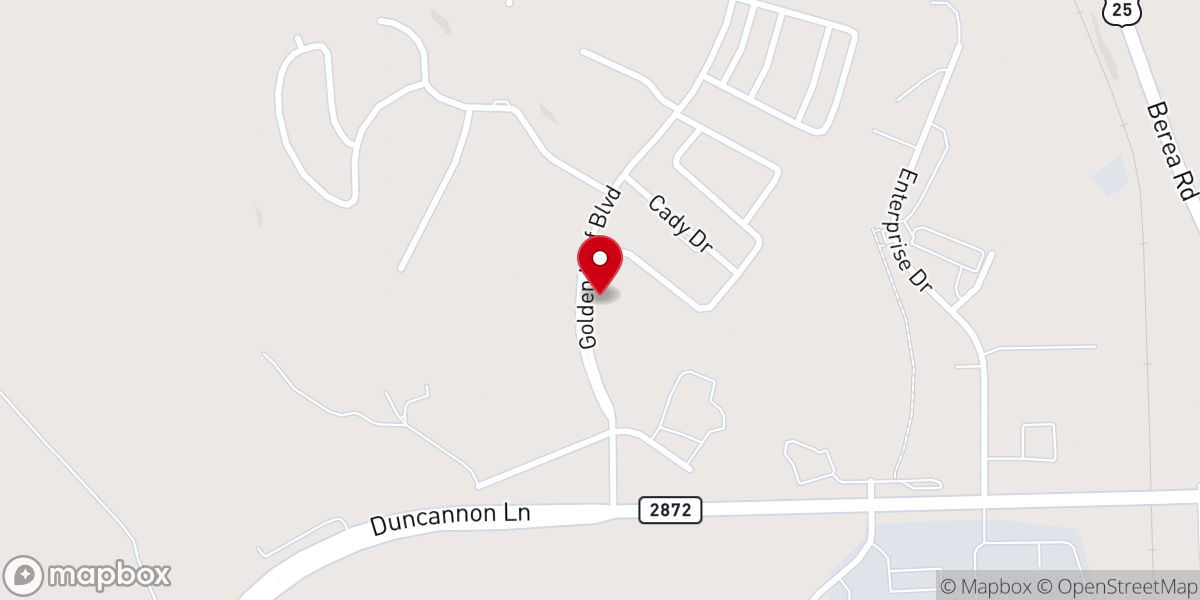 Map showing location of Faith Baptist Church