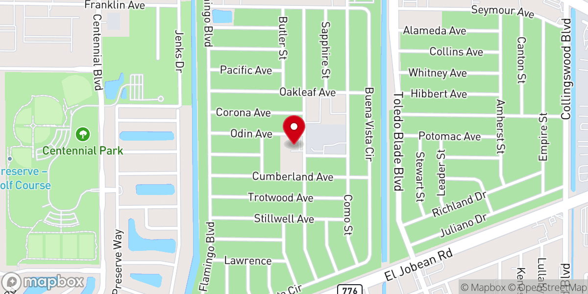 Map showing location of House of the Gospel Slavic Baptist Church