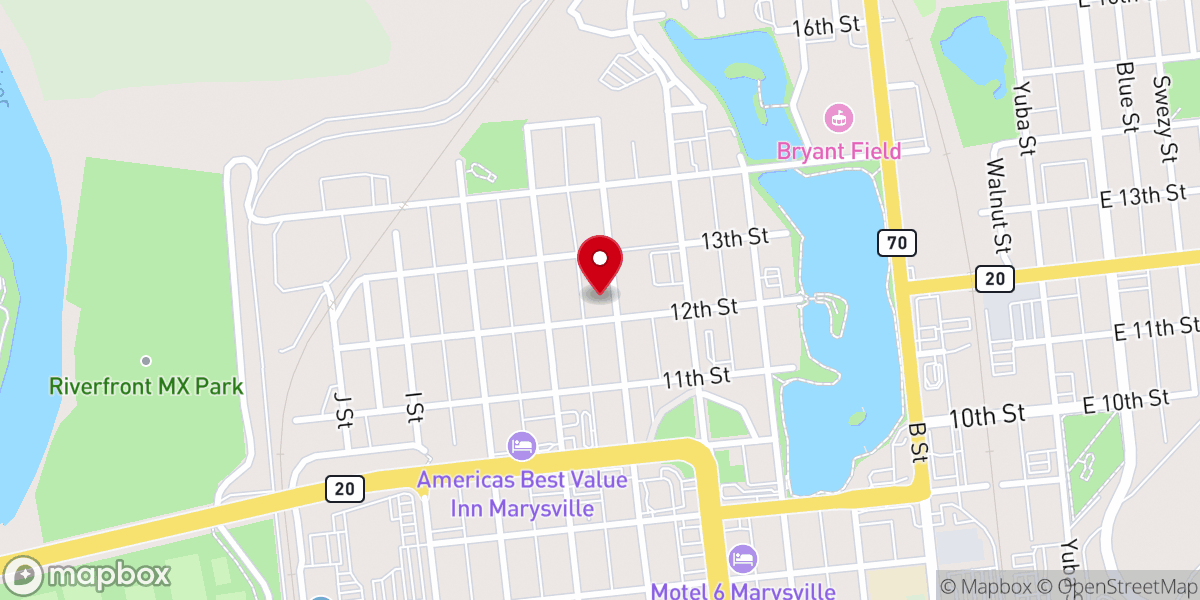 Map showing location of Abundant Living Church
