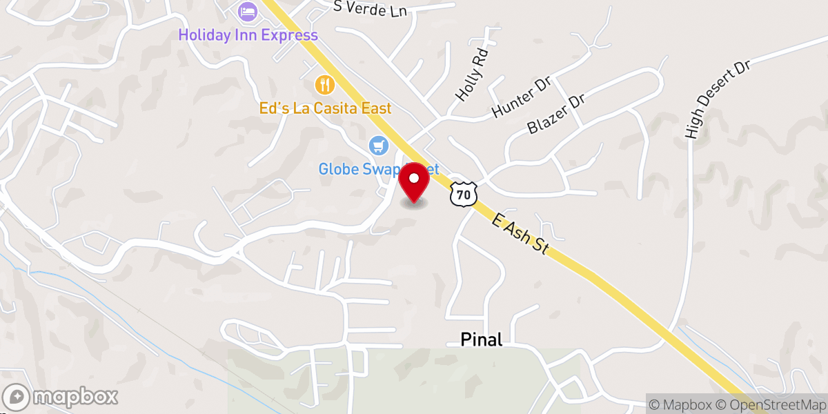Map showing location of Maranatha Baptist Church