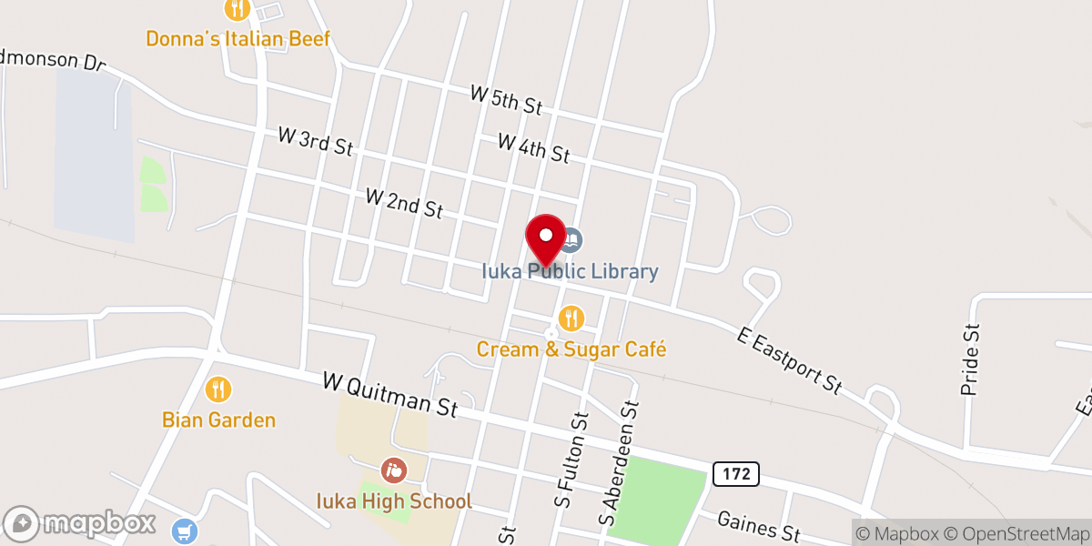 Map showing location of The Apron Museum
