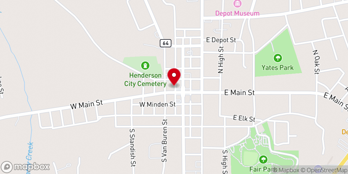 Map showing location of FAMILY PRAYER CENTER AND THRIFT STORE