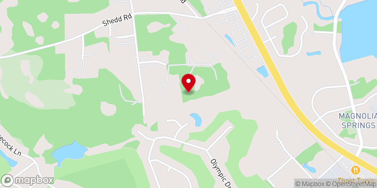 Map showing location of Chapel Oaks