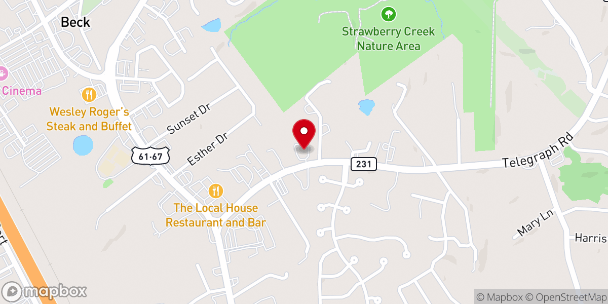 Map showing location of Arnold Baptist Tabernacle