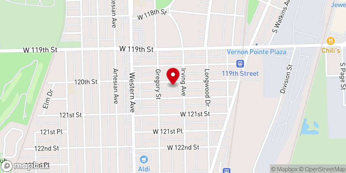 Map showing location of Evangelical Community Church