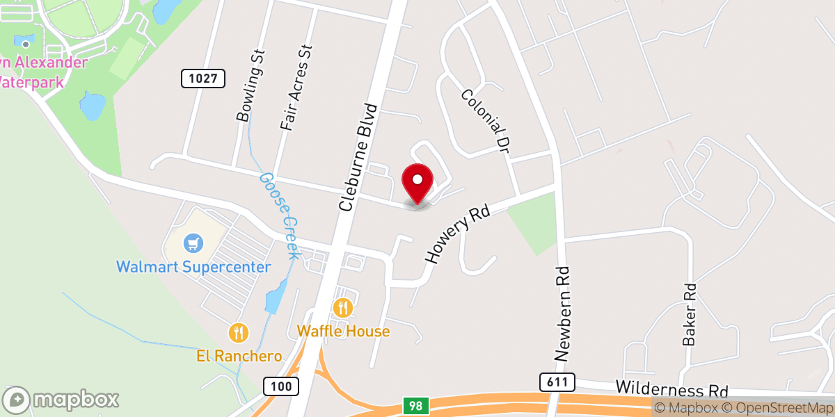 Map showing location of Valley Harvest Ministries Inc