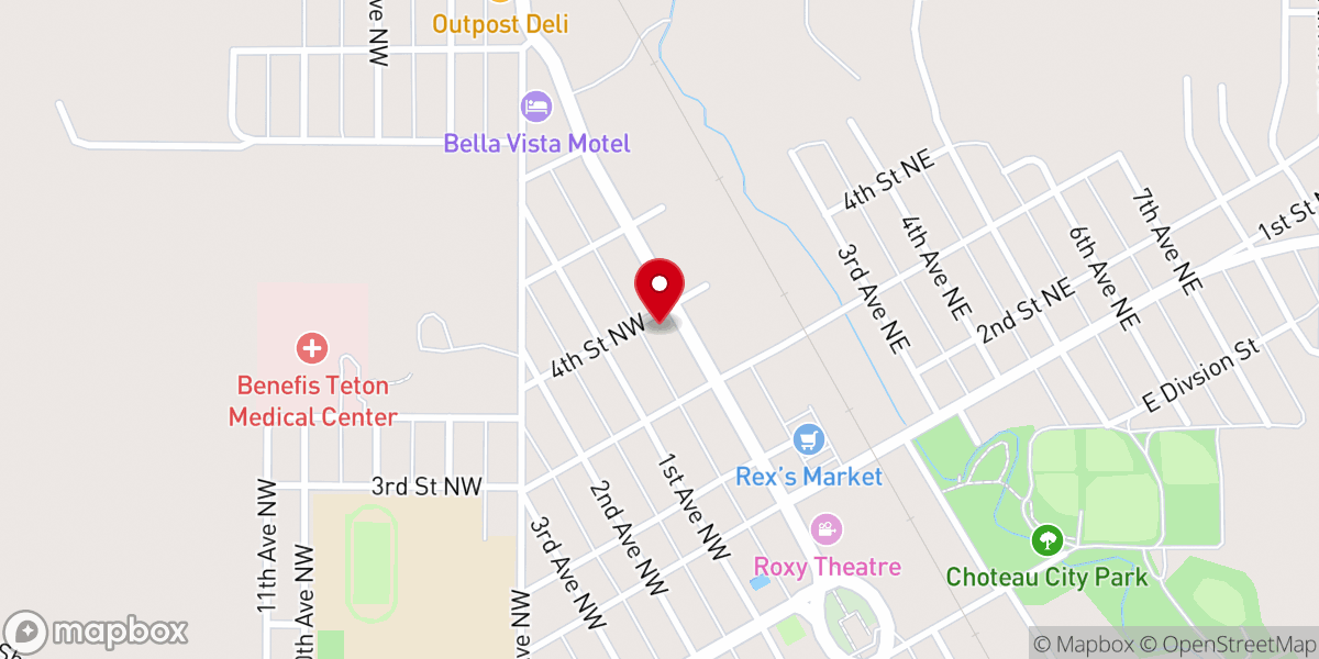 Map showing location of St Joseph's Catholic Church