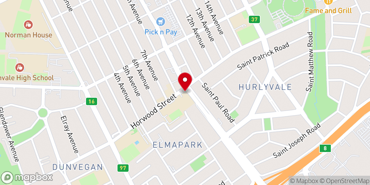 Map showing location of St Thérèse Catholic Church Edenvale