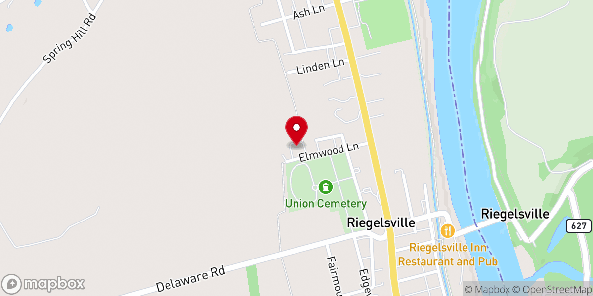 Map showing location of Saint Lawrence Roman Catholic Church
