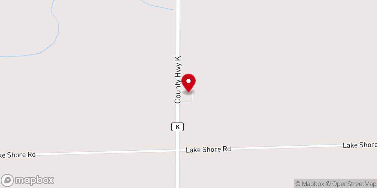 Map showing location of Triune Lutheran Church