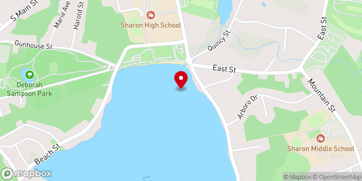 Map showing location of Chinese Church of Metrosouth Boston