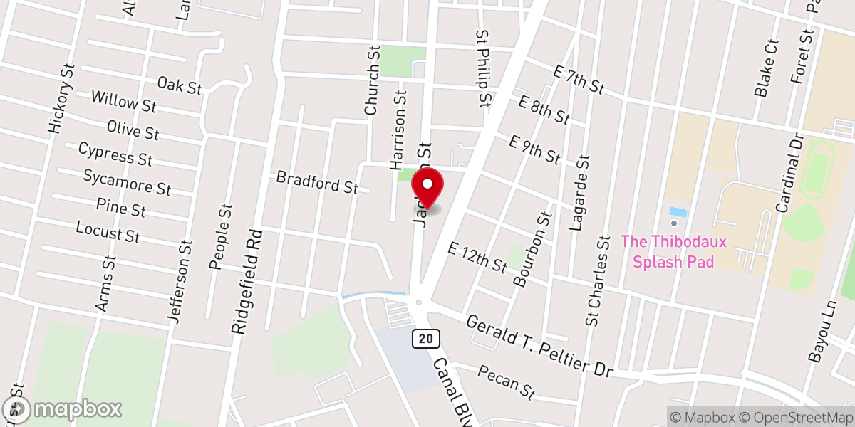Map showing location of Moses Baptist Church