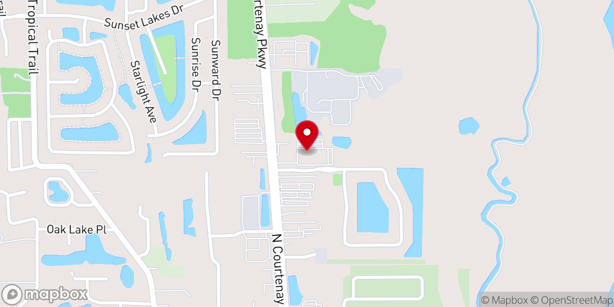 Map showing location of Calvary Chapel Merritt Island