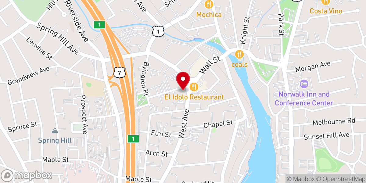 Map showing location of Cornerstone Community Church