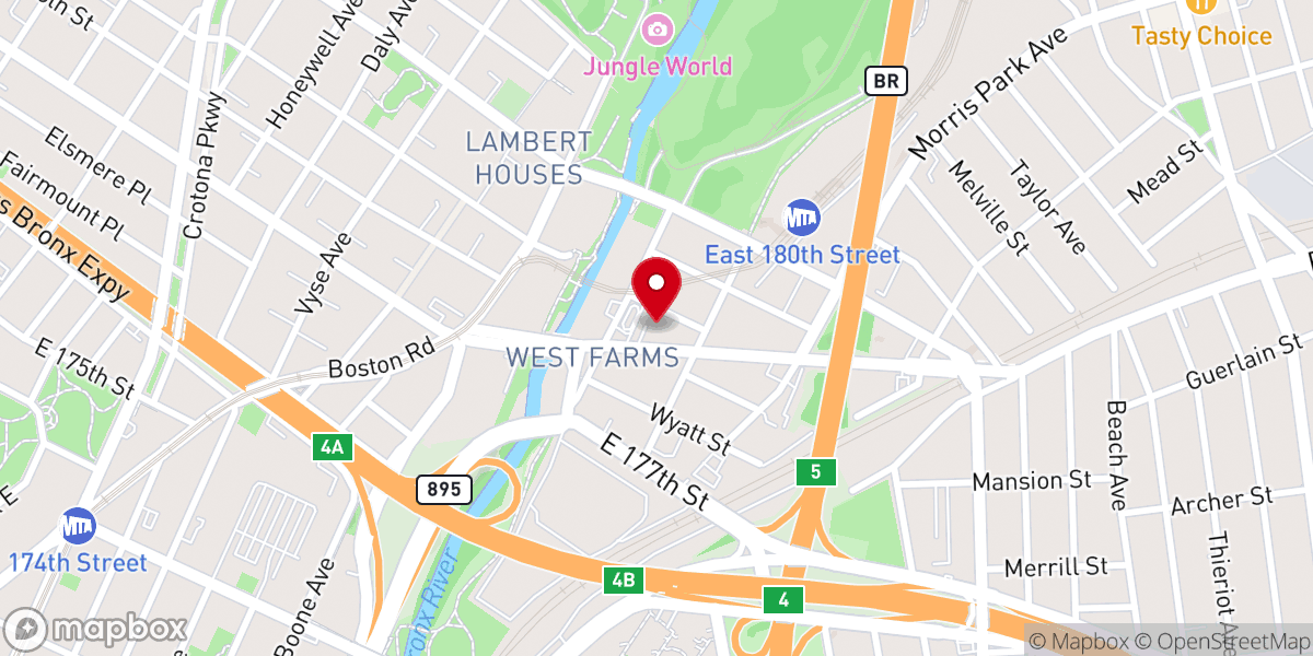 Map showing location of Jehovah Shalom