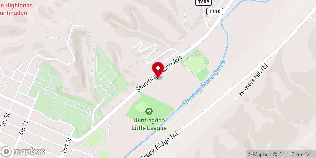 Map showing location of Calvary Independent Baptist Church