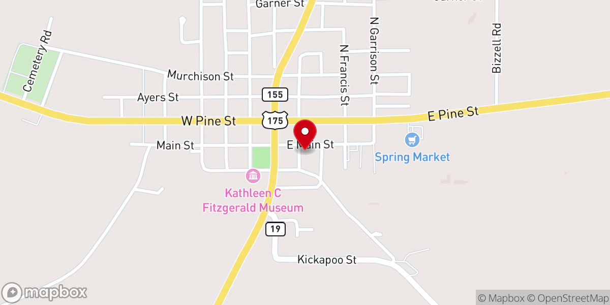 Map showing location of Methodist Family Life Center