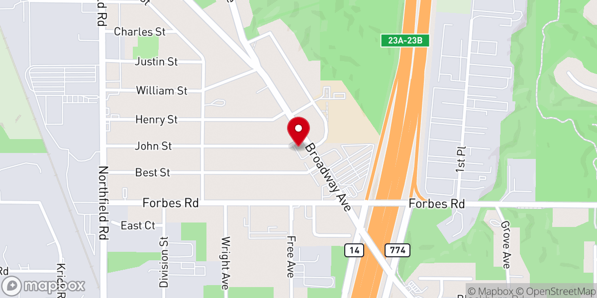 Map showing location of Bedford-Central Apt