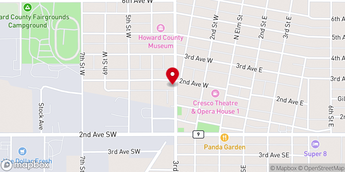 Map showing location of Immanuel Lutheran Church, ELCA
