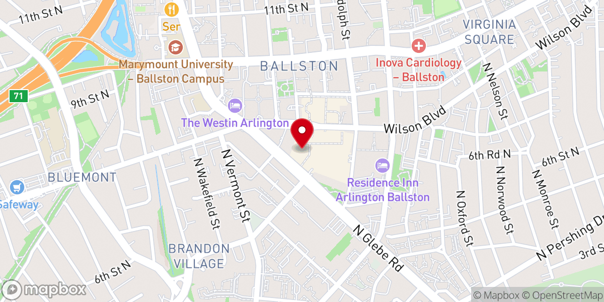Map showing location of Grace Community Church