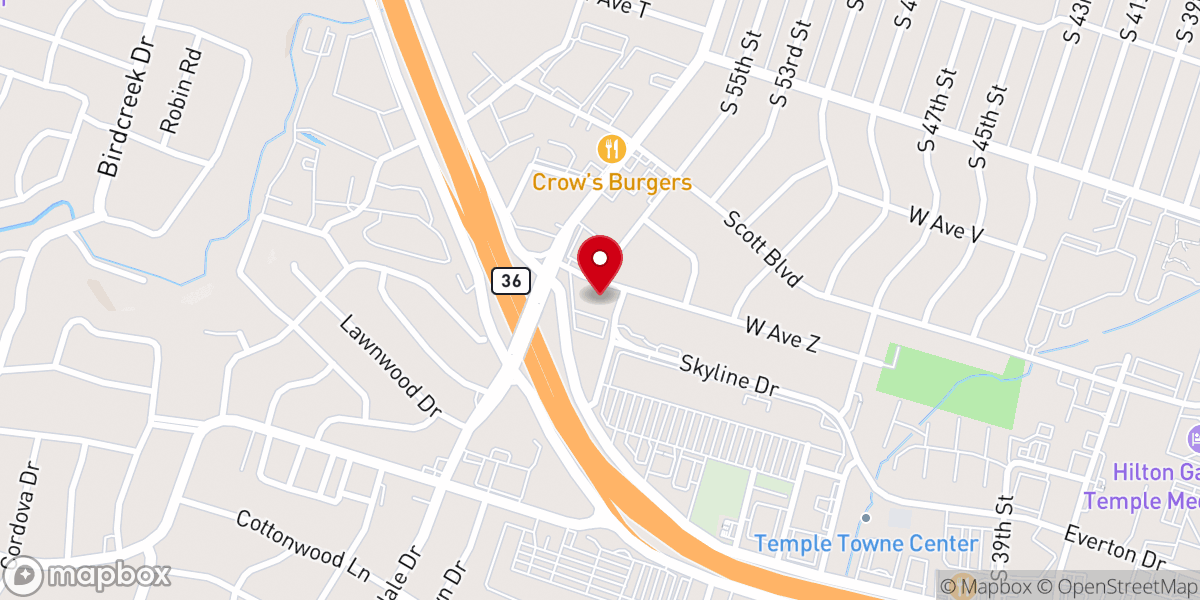 Map showing location of Grace Presbyterian Church