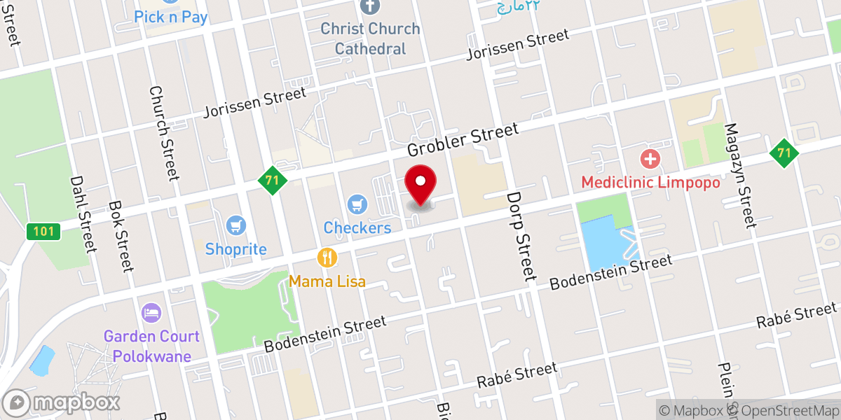 Map showing location of Catholic Church
