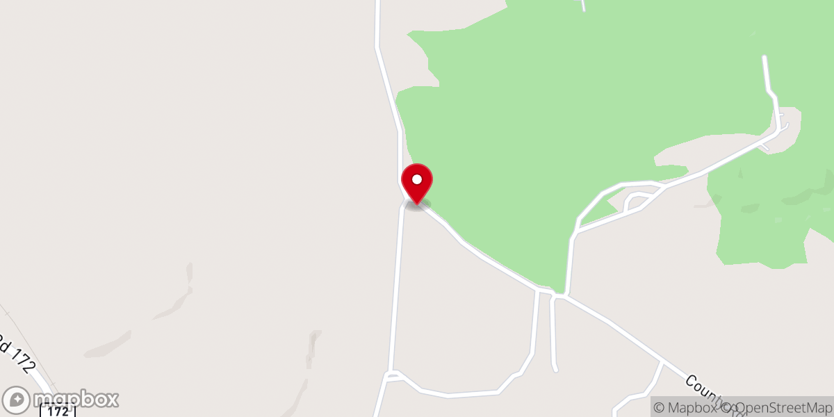 Map showing location of Unity Baptist Church