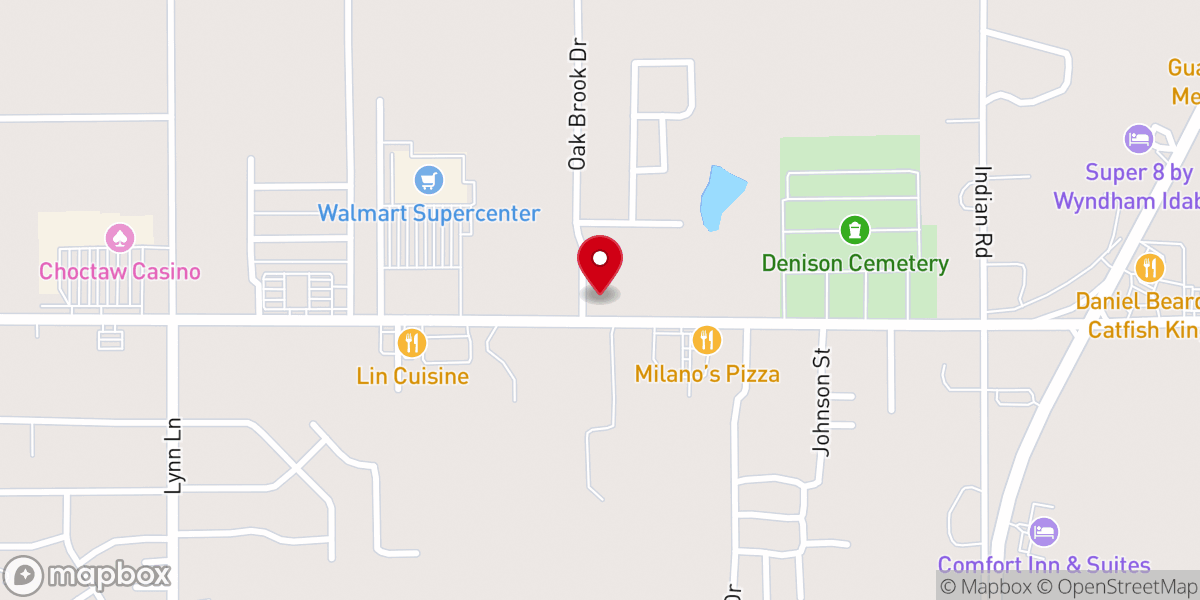 Map showing location of Pizza Hut