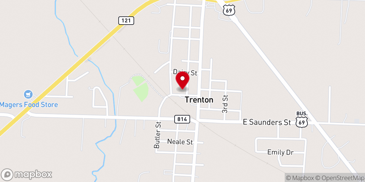 Map showing location of New Life Holiness Church of Jesus Christ