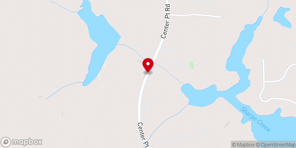 Map showing location of Cathedral of Mercy Revival Center