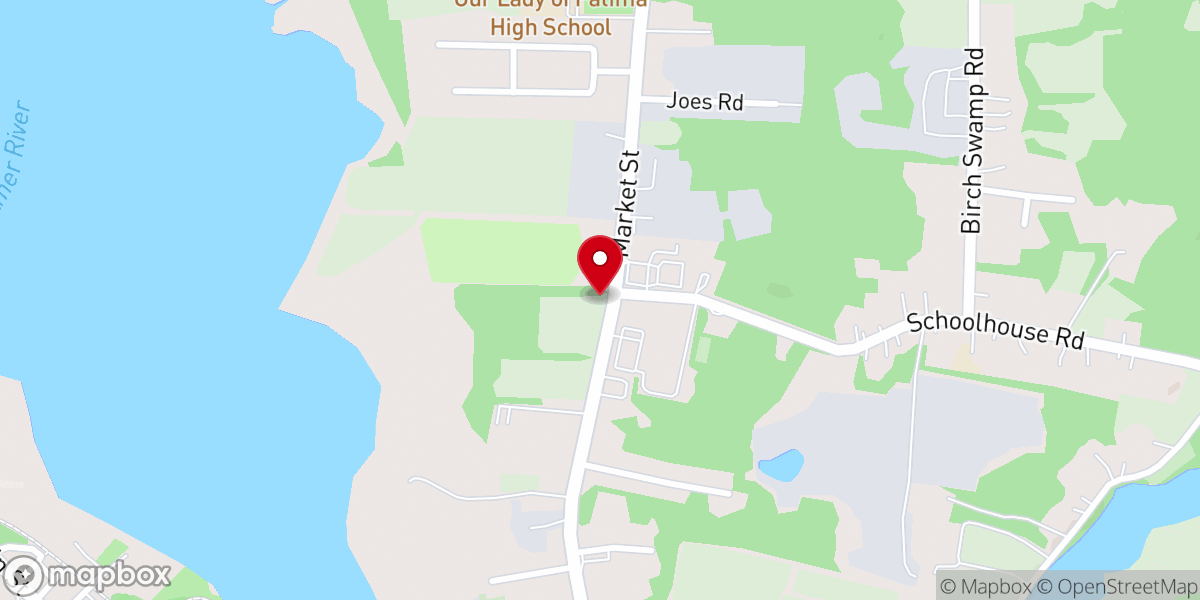 Map showing location of New Hope Christian Church