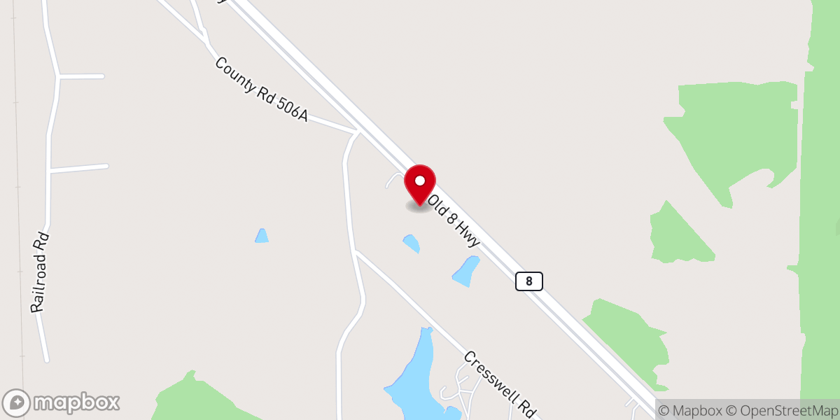 Map showing location of Unity Southern Baptist Church