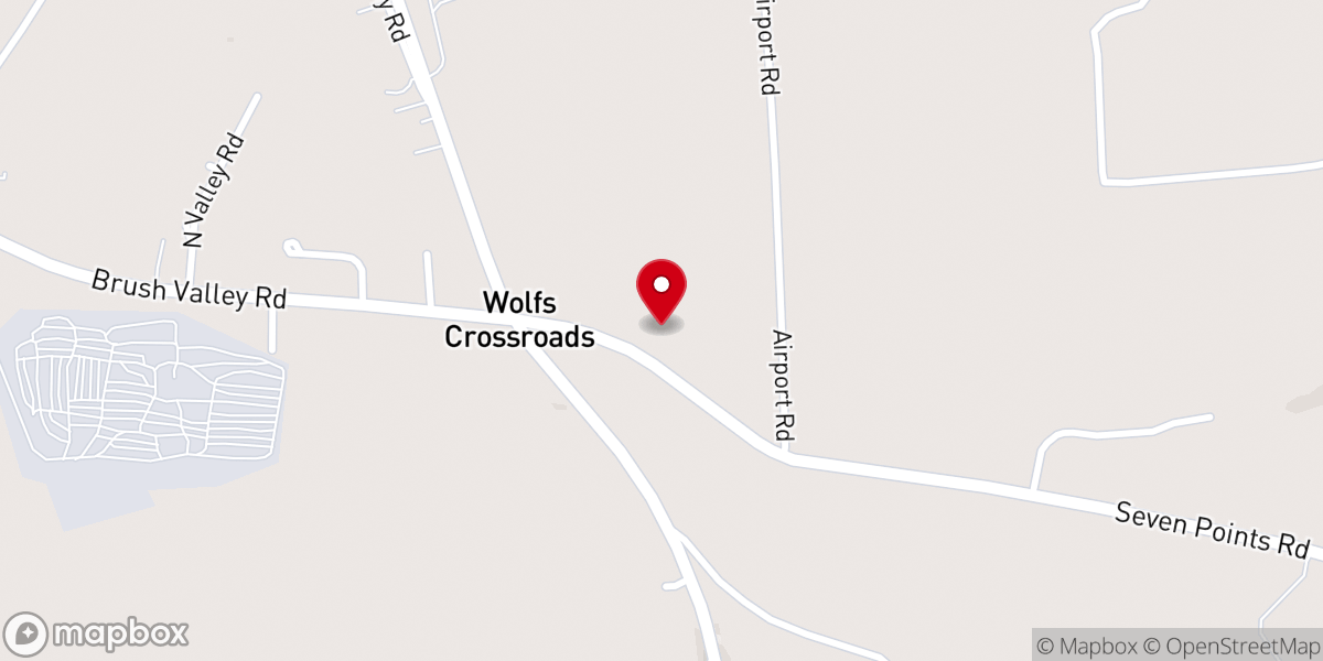 Map showing location of United Lutheran Church