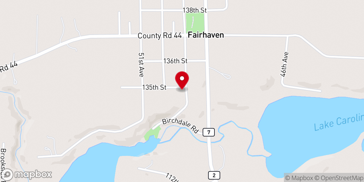 Map showing location of Concordia Lutheran Church